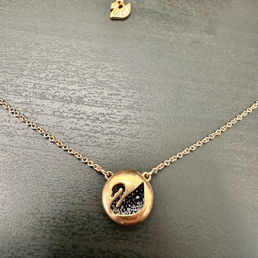 Swarovski Round Swan Pendant